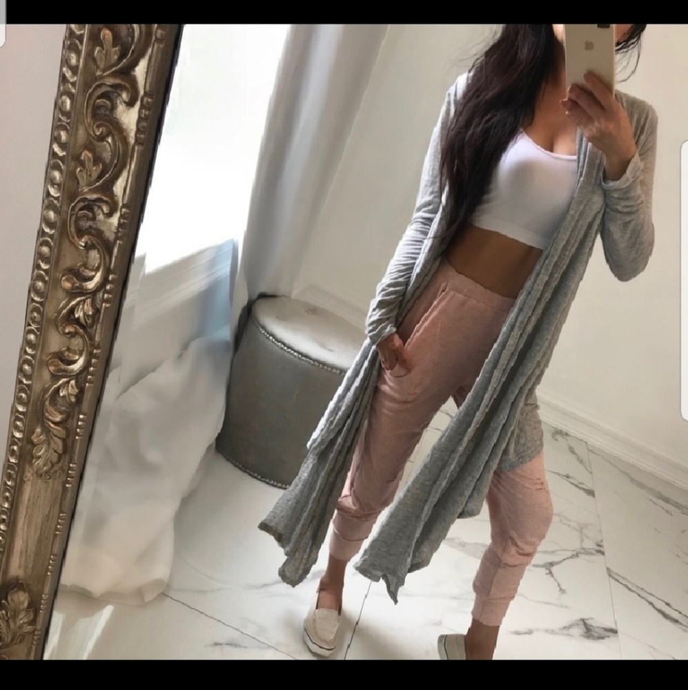 Pink Distressed Joggers